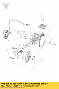 triumph T1310300 starter motor 1.2kw - Bottom side