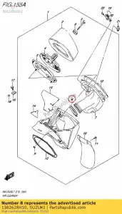 Suzuki 1382628H10 zacisk, przepustnica - Dół