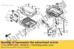 Tutaj możesz zamówić uszczelka, obudowa filtra powietrza od Honda , z numerem części 17213MN5300: