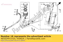 Here you can order the arm, rr. Brake middle from Honda, with part number 46502MY1930: