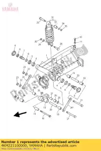 yamaha 4KM221100000 tylny wahacz komp. - Dół