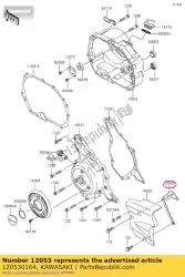 geleideketting klx110caf van Kawasaki, met onderdeel nummer 120530164, bestel je hier online: