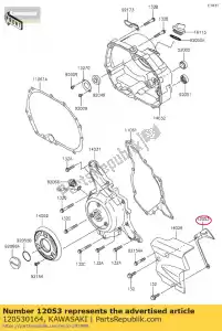 kawasaki 120530164 geleideketting klx110caf - Onderkant