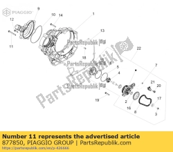 Aprilia 877850, Screw w/ flange, OEM: Aprilia 877850