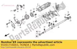 Tutaj możesz zamówić ? O? Ysko 16005 (koyo) od Honda , z numerem części 91051719003: