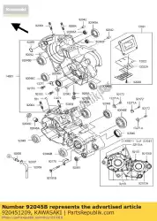 kogellagers kx125-f1 van Kawasaki, met onderdeel nummer 920451209, bestel je hier online: