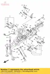 Aquí puede pedir funda, reposapiés de Yamaha , con el número de pieza 1JK274130000: