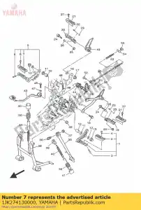 yamaha 1JK274130000 funda, reposapiés - Lado inferior