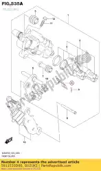 Here you can order the spring,pad,r from Suzuki, with part number 5911533D00: