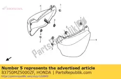 Here you can order the cover, l. Side *nh146m * from Honda, with part number 83750MZ5000ZF: