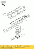 130020003, Kawasaki, pino-pistão kawasaki z  j zr7 s f zr7s zr750 h z750 z750s 750 , Novo