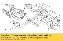 geen beschrijving beschikbaar van Honda, met onderdeel nummer 64440KPH700ZW, bestel je hier online: