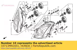 honda 33713MN1651 coleira, luz traseira - Lado inferior