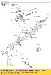 Here you can order the screw vn1600-a1 from Kawasaki, with part number 921720083: