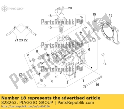 Aprilia 828263, Omslag, OEM: Aprilia 828263