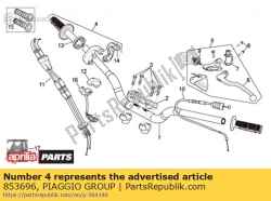 Aprilia 853696, Gashendel+handgreep, OEM: Aprilia 853696