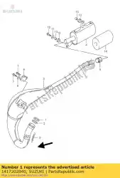 Here you can order the gasket,exhaust from Suzuki, with part number 1417202B40: