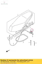 Tutaj możesz zamówić siedzisko z zamkiem od Suzuki , z numerem części 4570033G60:
