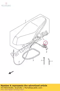 suzuki 4570033G60 siedzisko z zamkiem - Dół