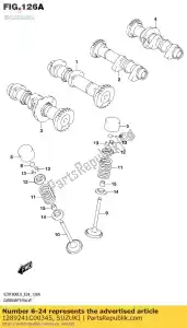 Suzuki 1289241C00345 cuña, tappet - Lado inferior