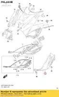 4426013K00, Suzuki, tampa comp, lado do tanque de combustível, l suzuki  750 2017 2018 2019, Novo