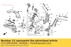 Qui puoi ordinare piastra, r. Maniglia da Honda , con numero parte 53110MCA000: