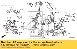 momenteel geen beschrijving beschikbaar van Honda, met onderdeel nummer 53230MJG670, bestel je hier online: