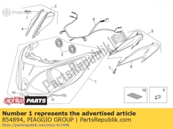 Aprilia 854894, Reflektor, OEM: Aprilia 854894