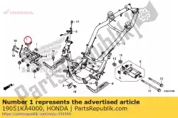 rubber, radiator montage van Honda, met onderdeel nummer 19051KA4000, bestel je hier online: