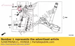 ring, stop van Honda, met onderdeel nummer 52487MENA11, bestel je hier online: