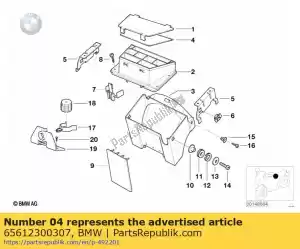 bmw 65612300307 gasket - 1230mm - Bottom side