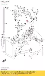 Qui puoi ordinare tubo, termostato da Suzuki , con numero parte 1785740H10: