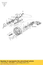 Here you can order the kit axle assy rear from Triumph, with part number T2010258: