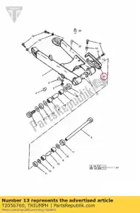 triumph T2056760 rubbing strip - Bottom side