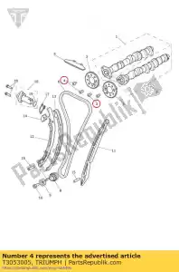 triumph T3053005 screw pan m7 x 12 - Bottom side