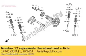 Honda 14761KRNA11 wiosna, np. zawór - Dół
