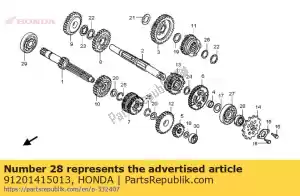 Honda 91201415013 joint d'huile, 17x28x7 (arai) - La partie au fond