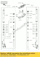 440290015, Kawasaki, molla forcella sella zr800ads kawasaki z 800 2013 2014 2015 2016, Nuovo