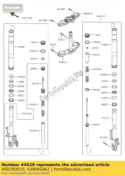 Here you can order the seat-fork spring zr800ads from Kawasaki, with part number 440290015: