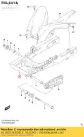 6110023K00019, Suzuki, wahacz tylny (czarny) suzuki  125 150 2018 2019, Nowy