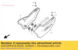 Here you can order the cover set, r. Side (wl) *type11 * (type11 ) from Honda, with part number 83650MW3E30ZB: