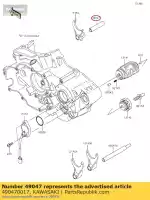 490470017, Kawasaki, cambio de barra, en kawasaki kx  f klx r kx450f klx450r klx450 kx450 450 , Nuevo