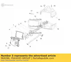 Aquí puede pedir plato de Piaggio Group , con el número de pieza 969286: