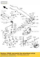 430600030, Kawasaki, tubo de freio, hu-fr m / cylin kawasaki z  m r c zx10r ninja d e b l zr750 z1000 abs z750 z750r 750 1000 , Novo