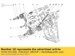 Qui puoi ordinare distanziatore da Piaggio Group , con numero parte GU91181206: