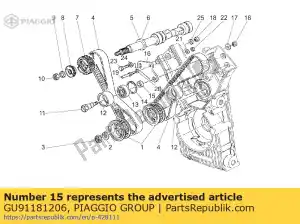 Piaggio Group GU91181206 distanziatore - Il fondo