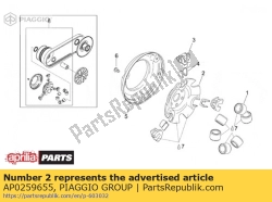 Aprilia AP0259655, P?yta rampowa, OEM: Aprilia AP0259655