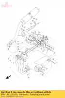 5PW146100100, Yamaha, uitlaatpijp 1 yamaha yzf r 1000 1, Nieuw