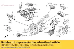 Aqui você pode pedir o nenhuma descrição disponível no momento em Honda , com o número da peça 38506MCA000: