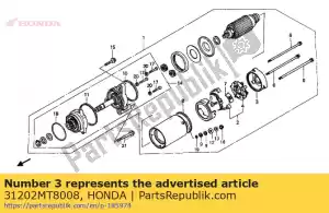 honda 31202MT8008 beugel b, einde - Onderkant